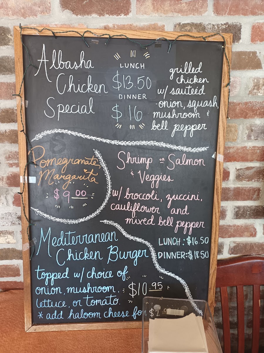 Albasha Greek & Lebanese Menu - Image 1